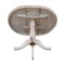 International Concepts Round 36 in Rd Top Pedestal Table, 12 in Leaf, 34.9 inH, Adjust Ht, Washed Gray Taupe, 36 in W, 48 in L K09-36RXT-6B - alternate 6